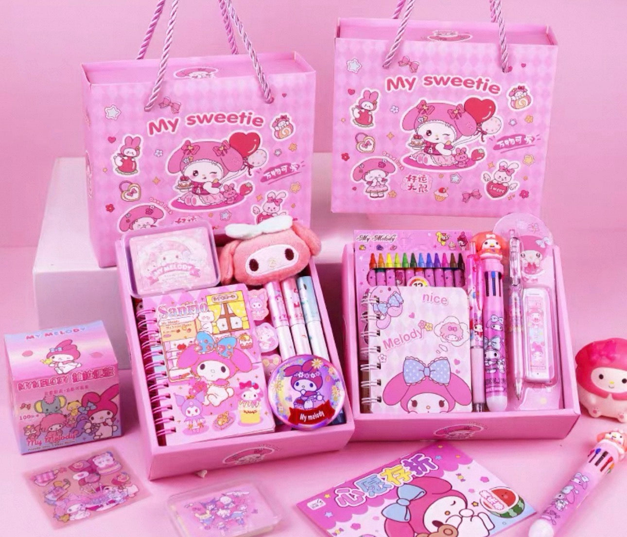 My Melody Premium Gift Set - My Sweetie Deluxe Stationery Collection
