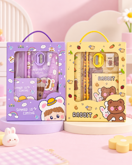 Kawaii raštinės reikmenų rinkinio dizainas