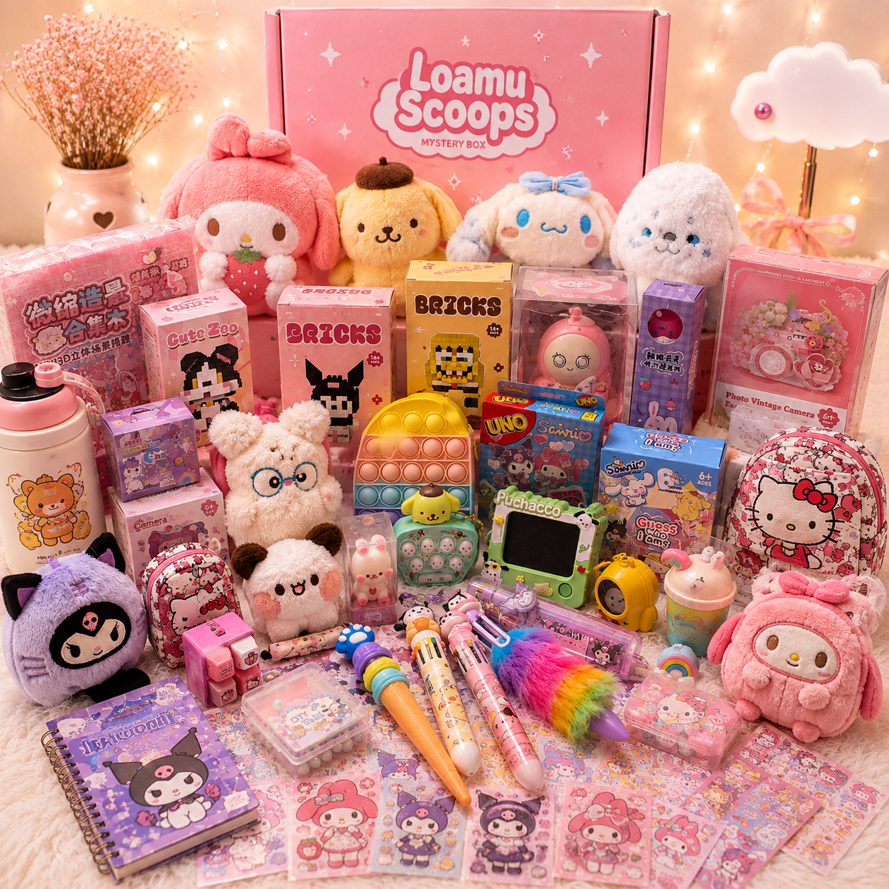 🎀✨ Sanrio ir Cute Scoop – Premium Mix Mystery Box