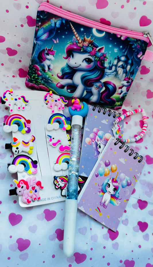 Magical Unicorn Stationery Bundle - Rainbow Dreams Edition