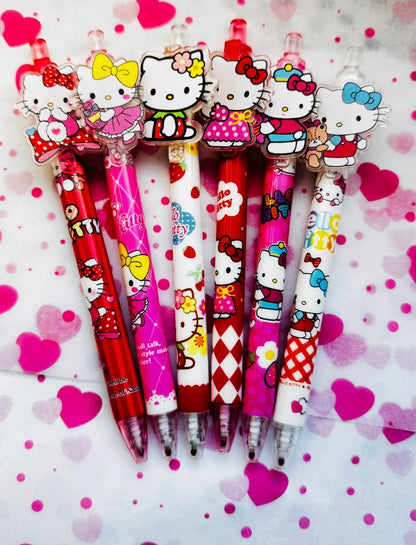 Character Pens Set - 6 Piece Collection