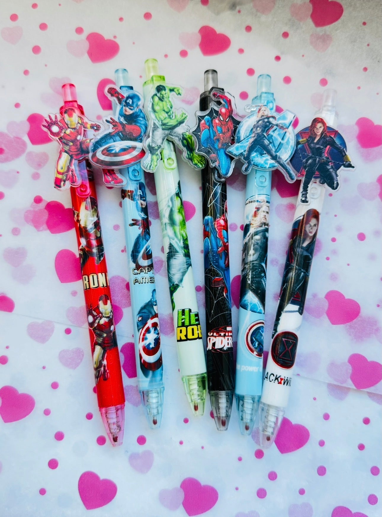 Character Pens Set - 6 Piece Collection