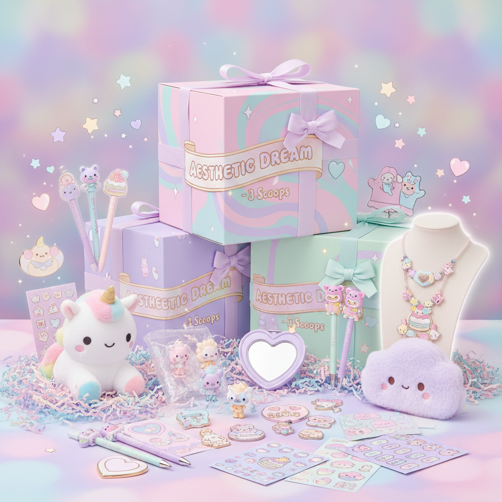 💕 Cute Scoop - Premium Kawaii Mystery Box